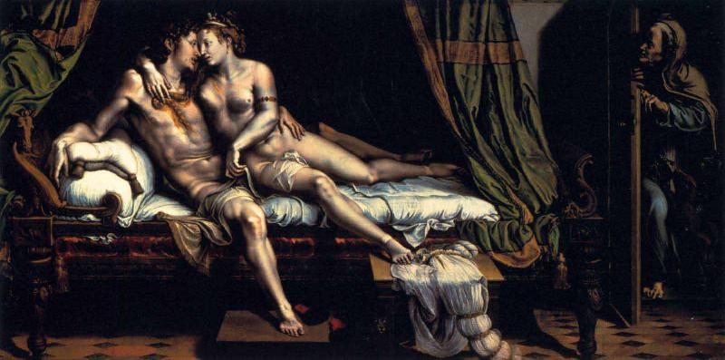 Giulio Romano The Lovers oil painting image